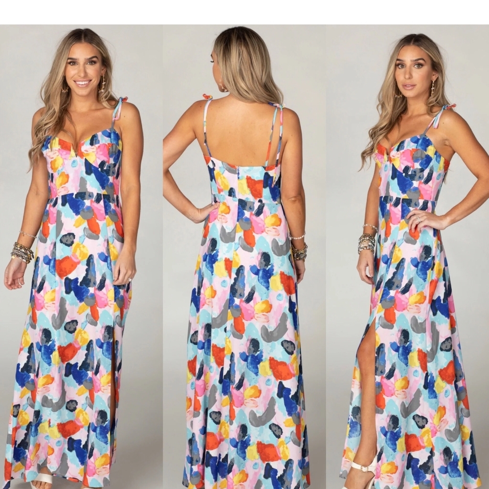Buddy Love Multicolor Floral Maxi Dress